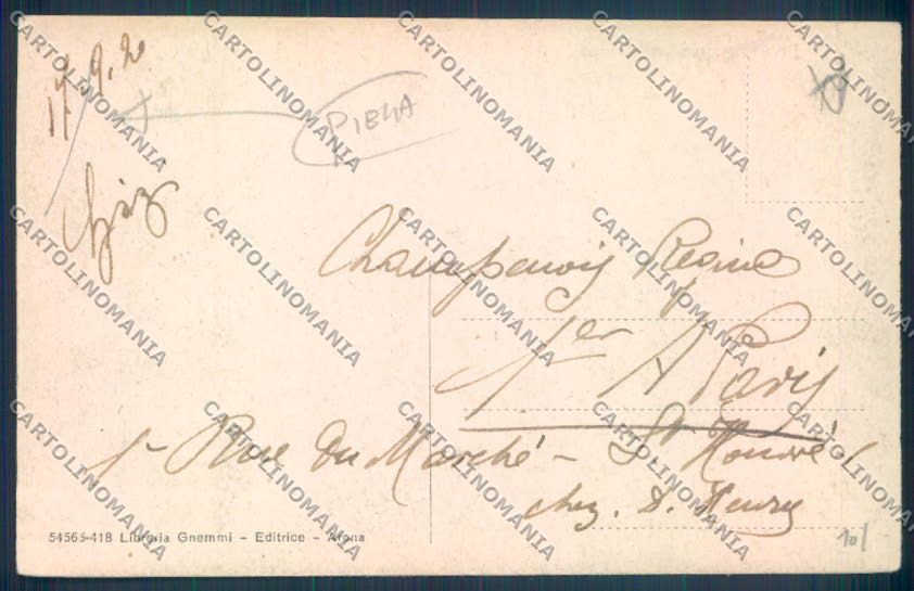 Verbania Belgirate PIEGA cartolina ZQ8397 – retro