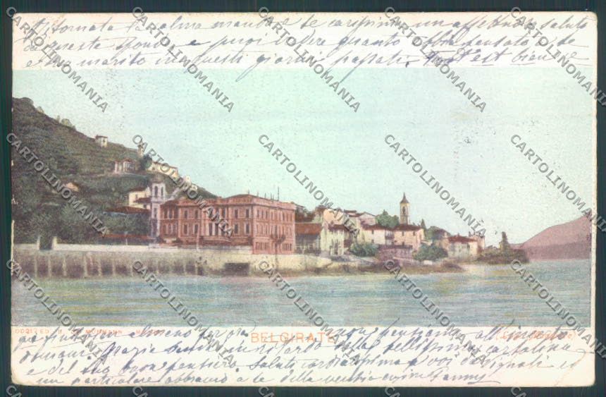 Verbania Belgirate PIEGHE cartolina ZQ8400 – fronte