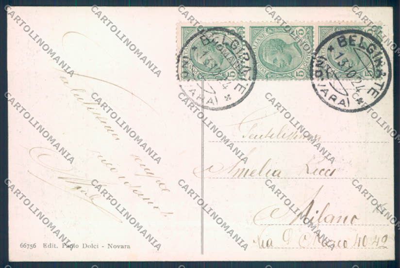 Verbania Belgirate Battello cartolina ZQ8406 – retro