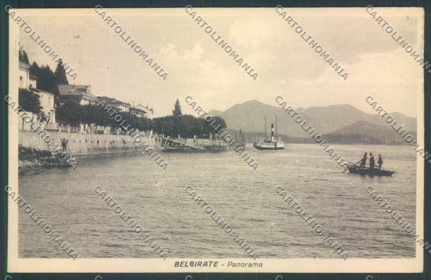 Verbania Belgirate Barca Battello FORO ABRASA cartolina ZQ8411 – fronte