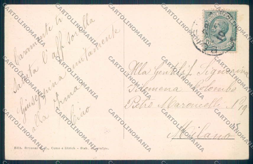 Verbania Belgirate cartolina ZQ8416 – retro