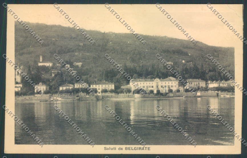 Verbania Belgirate PIEGHINE cartolina ZQ8420 – fronte