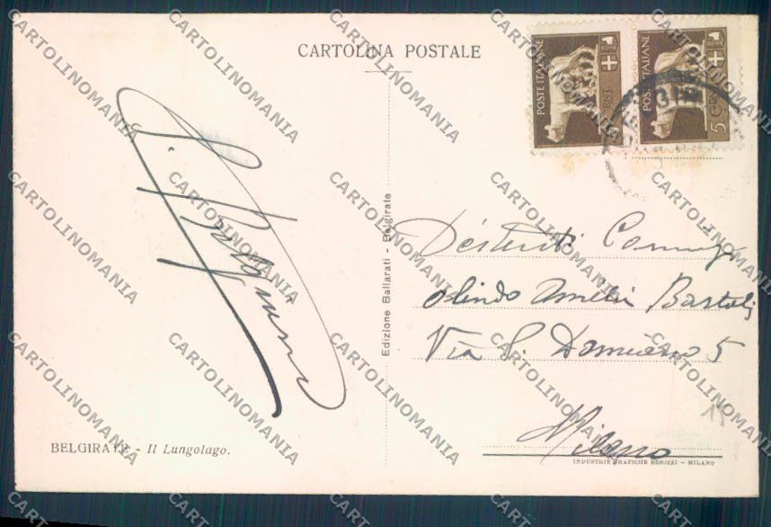 Verbania Belgirate cartolina ZQ8421 – retro