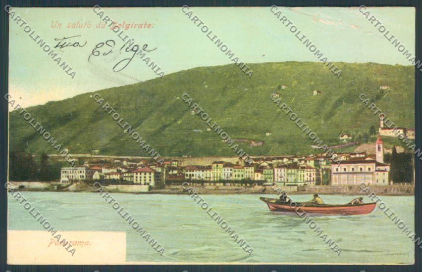 Verbania Belgirate Barca PIEGHE STRAPPINO cartolina ZQ8433 – fronte