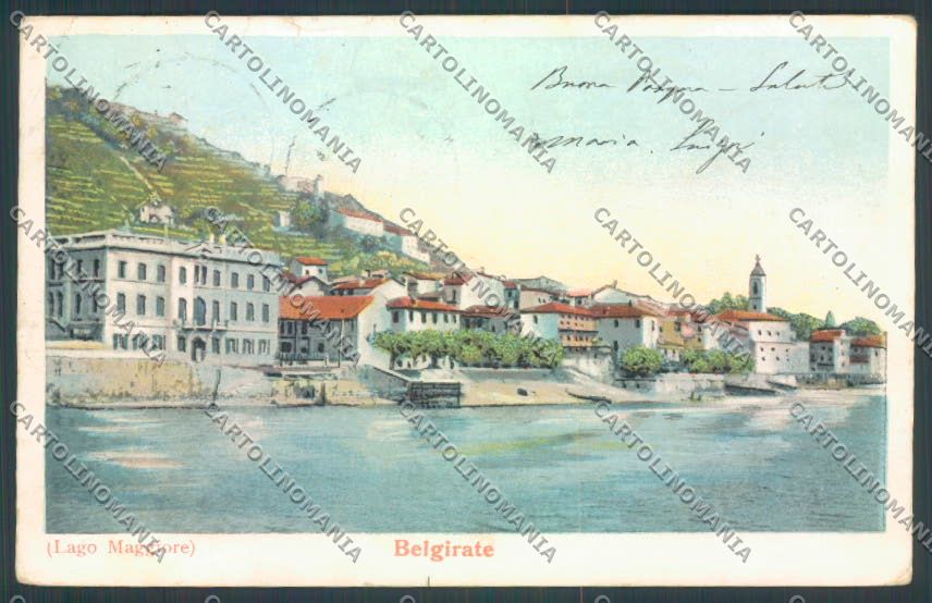 Verbania Belgirate STRAPPINO cartolina ZQ8442 – fronte
