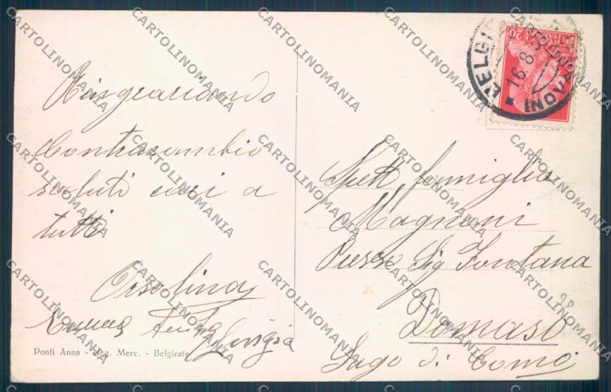 Verbania Belgirate Barca cartolina ZQ8448 – retro