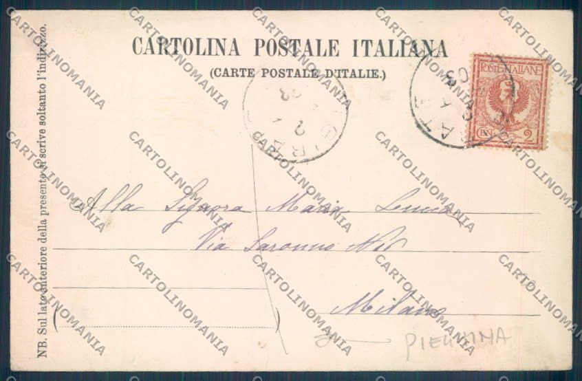 Verbania Belgirate Barca PIEGHINA cartolina ZQ8449 – retro