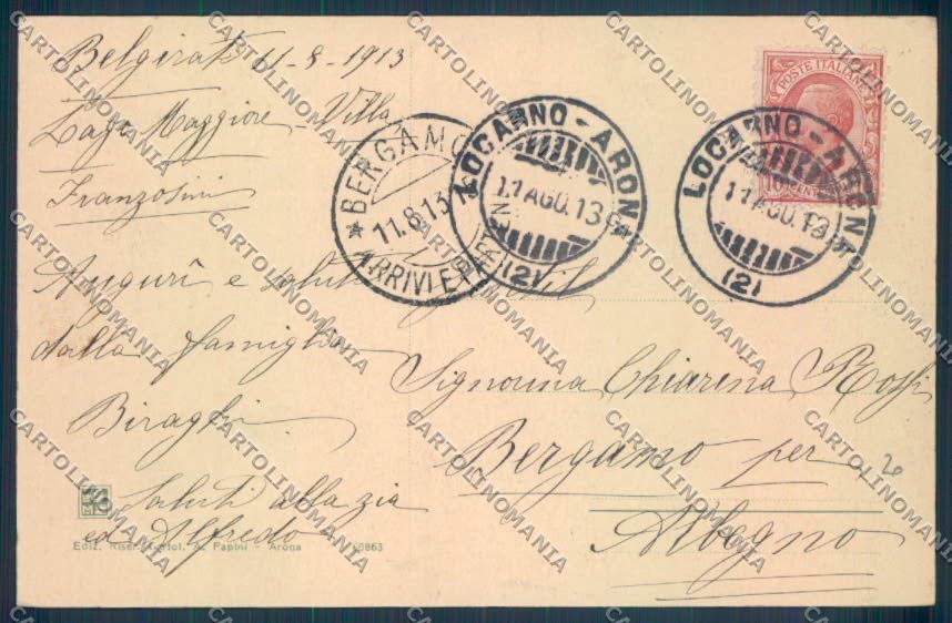 Verbania Belgirate cartolina ZQ8450 – retro