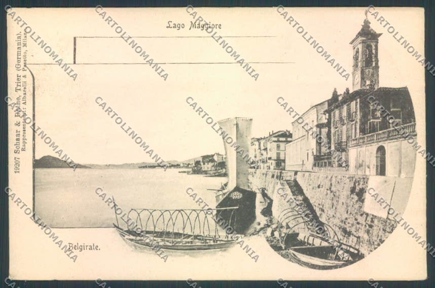 Verbania Belgirate Barca cartolina ZQ8451 – fronte