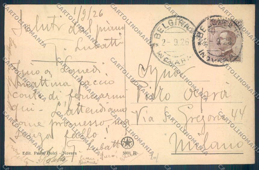 Verbania Belgirate cartolina ZQ8456 – retro