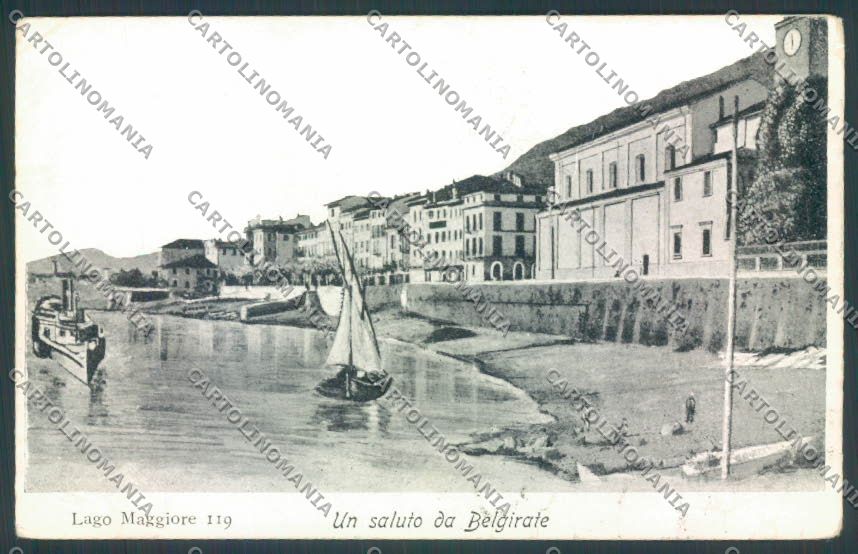 Verbania Belgirate PIEGHINE cartolina ZQ8462 – fronte