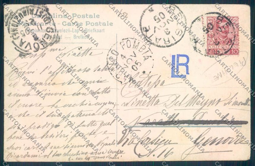 Verbania Belgirate PIEGHINE cartolina ZQ8462 – retro
