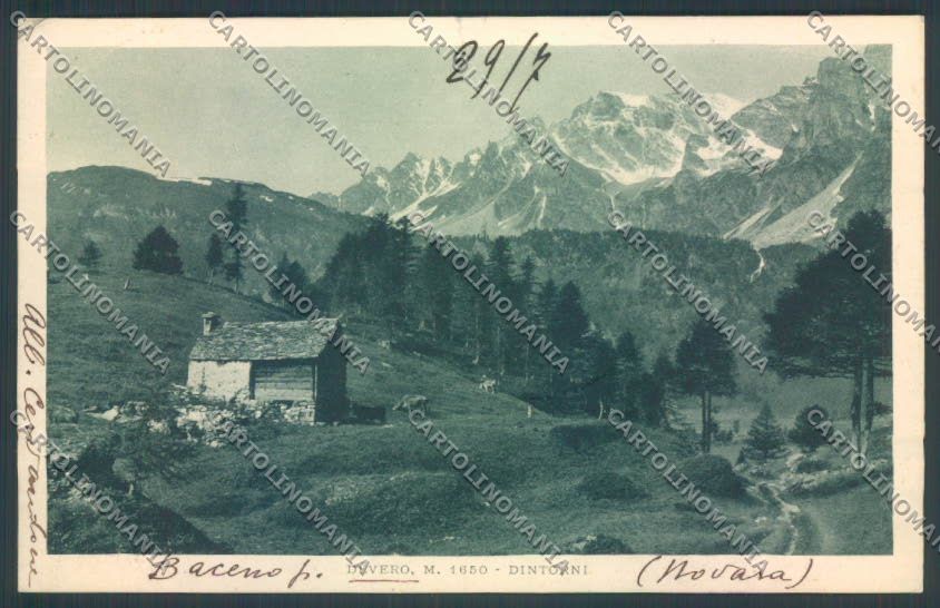 Verbania Baceno Alpe Devero PIEGA STRAPPINO cartolina ZQ8484 – fronte