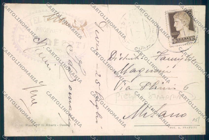 Verbania Baceno Alpe Devero PIEGA STRAPPINO cartolina ZQ8484 – retro