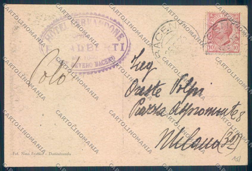 Verbania Baceno Alpe Devero cartolina ZQ8487 – retro