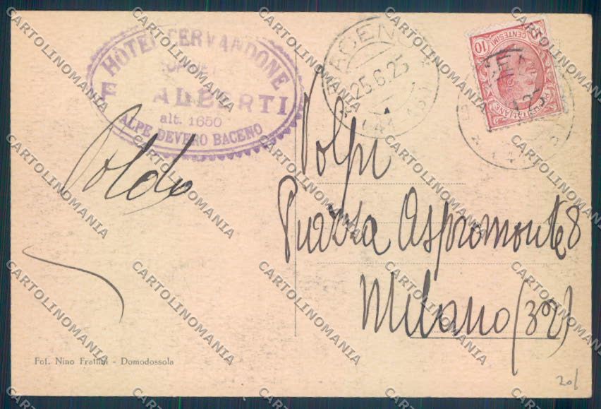 Verbania Baceno Alpe Devero cartolina ZQ8504 – retro