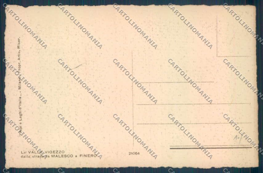 Verbania Malesco Finero cartolina ZQ8512 – retro