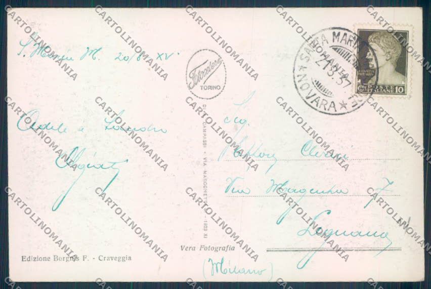 Verbania Santa Maria Maggiore Foto cartolina ZQ8516 – retro