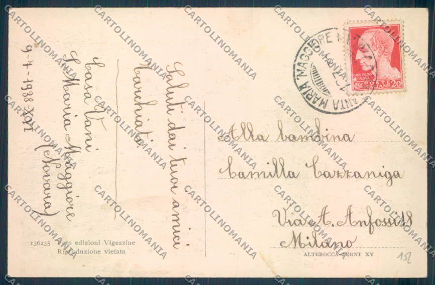 Verbania Santa Maria Maggiore Vocogno cartolina ZQ8519 – retro