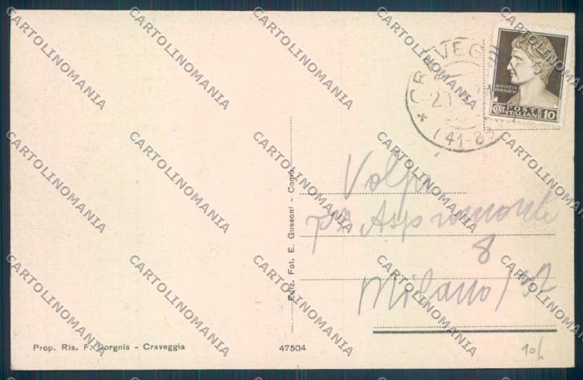 Verbania Craveggia cartolina ZQ8547 – retro