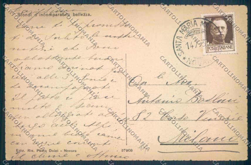 Verbania Santa Maria Maggiore cartolina ZQ8569 – retro