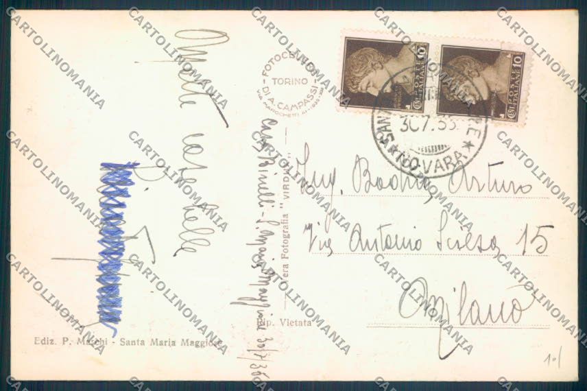 Verbania Santa Maria Maggiore Foto cartolina ZQ8571 – retro
