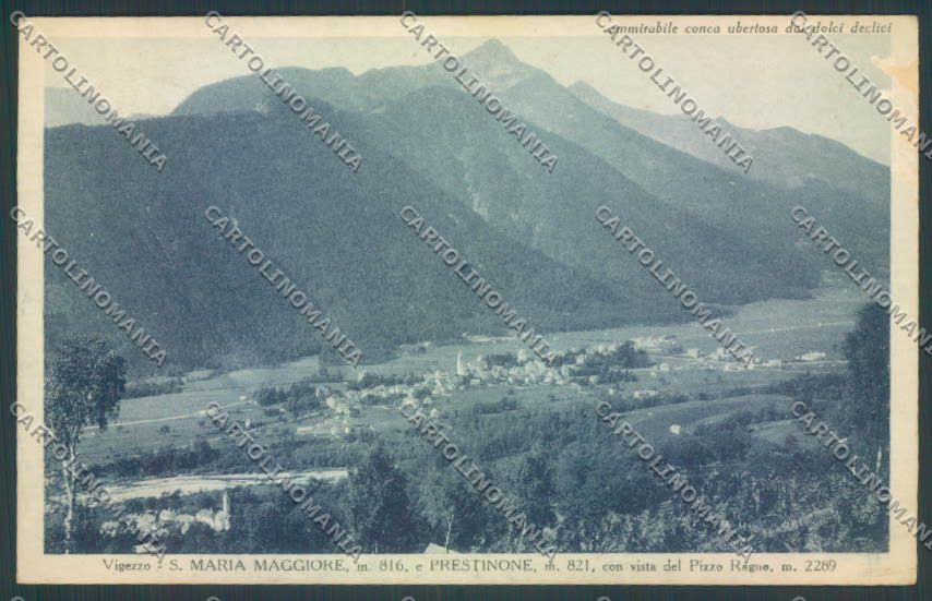 Verbania Santa Maria Maggiore Prestinone ABRASA cartolina ZQ8573 – fronte