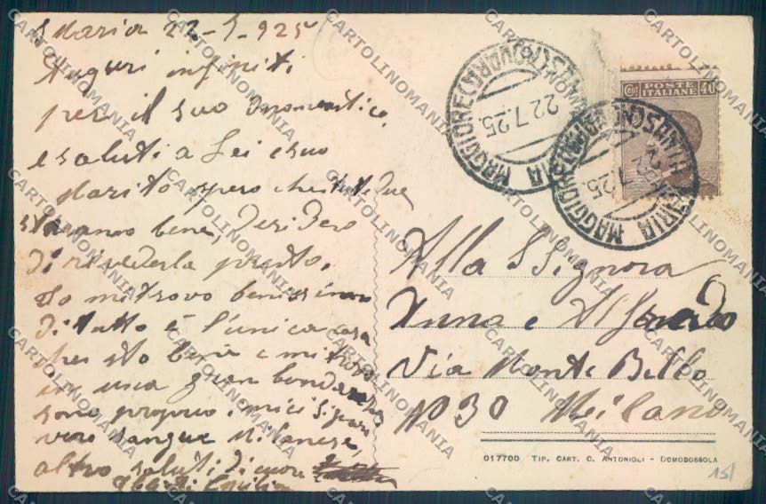 Verbania Santa Maria Maggiore cartolina ZQ8579 – retro