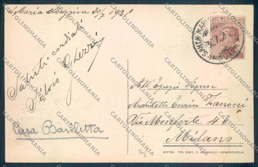 Verbania Santa Maria Maggiore cartolina ZQ8586 – retro