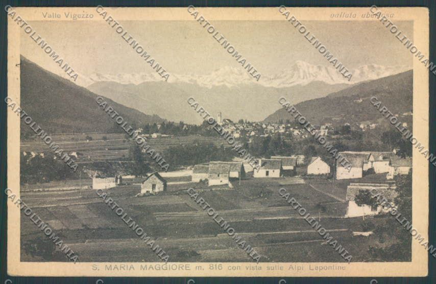 Verbania Santa Maria Maggiore STRAPPINO PIEGHINA cartolina ZQ8588 – fronte
