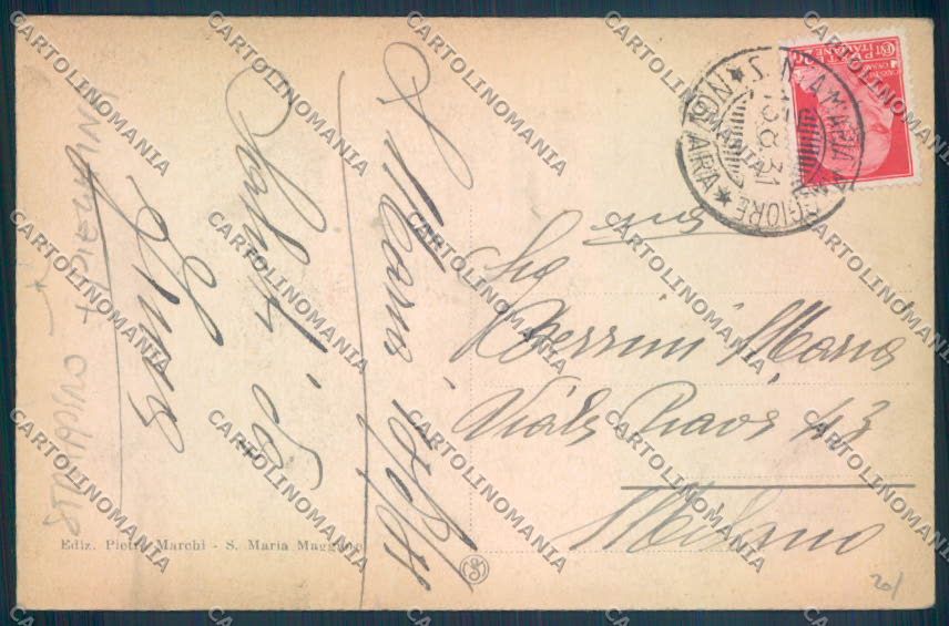 Verbania Santa Maria Maggiore STRAPPINO PIEGHINA cartolina ZQ8588 – retro