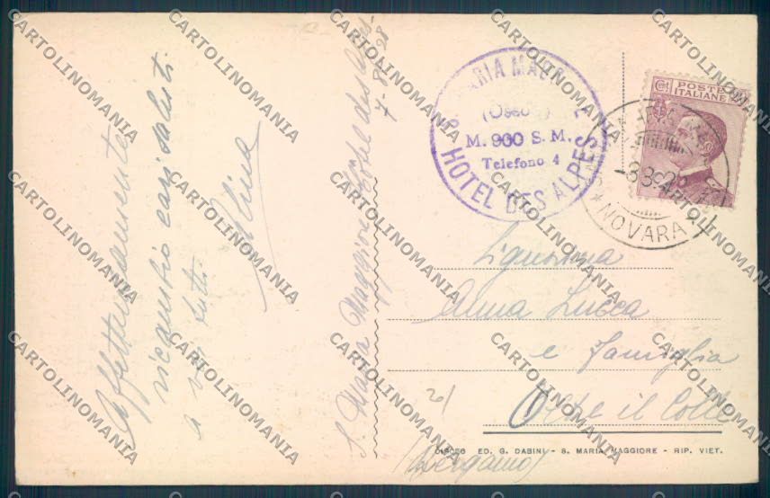 Verbania Santa Maria Maggiore cartolina ZQ8591 – retro
