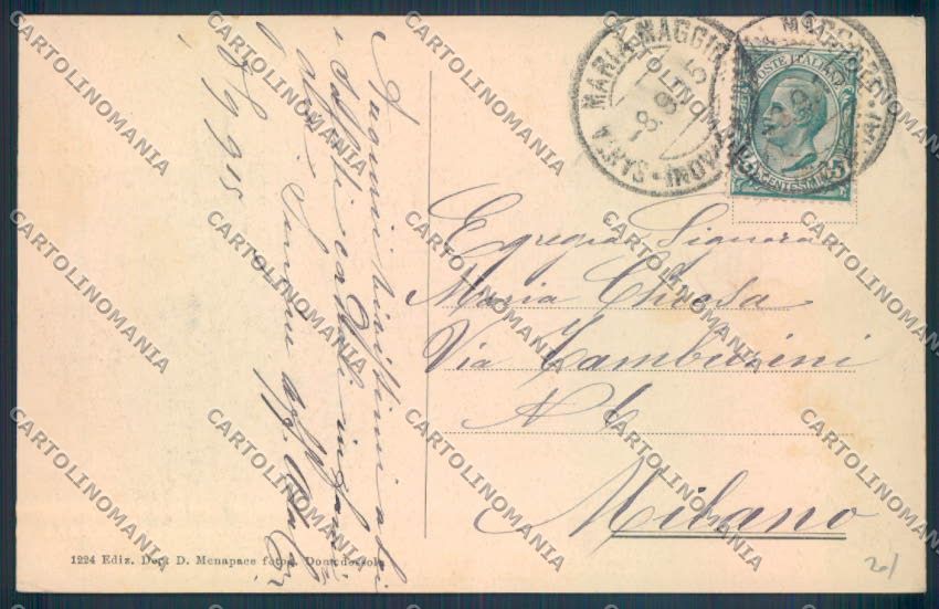 Verbania Santa Maria Maggiore PIEGA cartolina ZQ8595 – retro