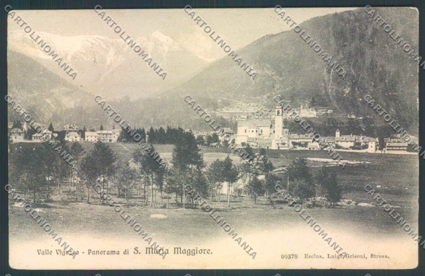 Verbania Santa Maria Maggiore PIEGA cartolina ZQ8596 – fronte
