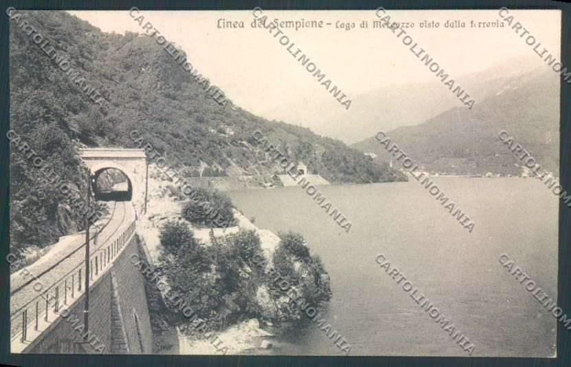 Verbania Mergozzo Ferrovia cartolina ZQ8607 – fronte