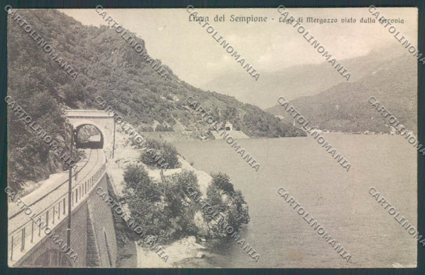 Verbania Mergozzo Ferrovia cartolina ZQ8609 – fronte
