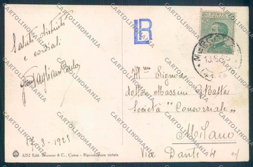 Verbania Mergozzo Ferrovia cartolina ZQ8609 – retro
