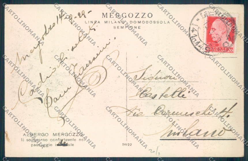 Verbania Mergozzo cartolina ZQ8622 – retro