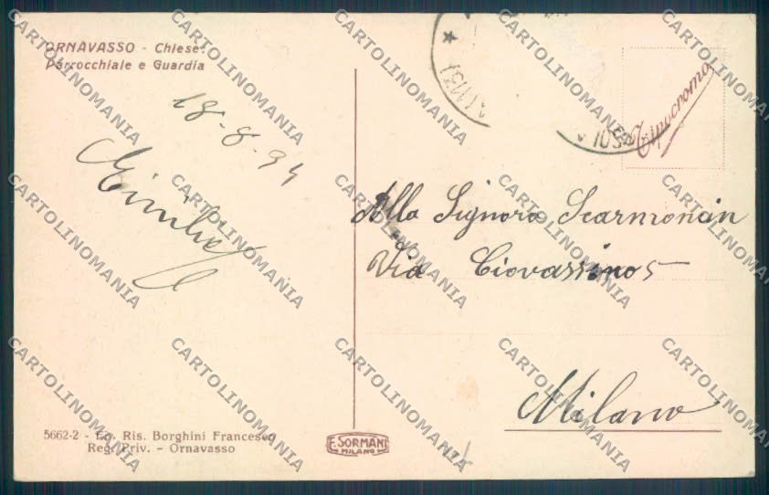 Verbania Ornavasso cartolina ZQ8651 – retro