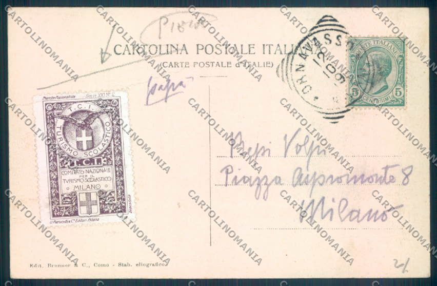 Verbania Ornavasso PIEGA cartolina ZQ8653 – retro
