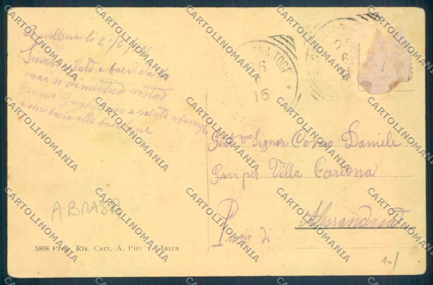 Verbania Gravellona Toce ABRASA cartolina ZQ8683 – retro