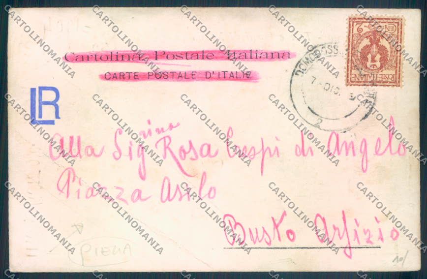 Verbania Gravellona Toce PIEGA cartolina ZQ8684 – retro