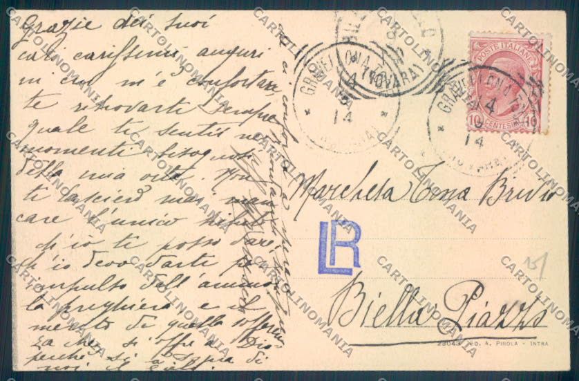 Verbania Gravellona Toce cartolina ZQ8690 – retro