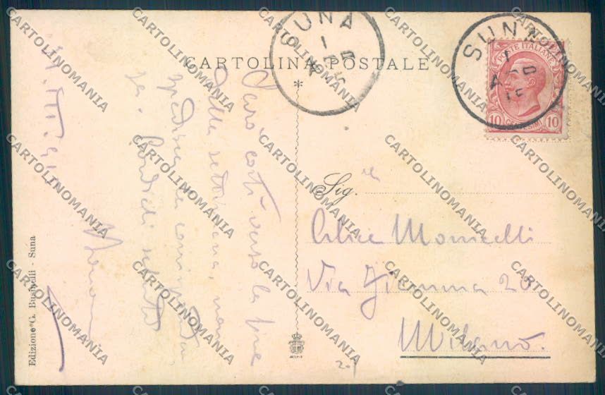 Verbania Suna cartolina ZQ8716 – retro