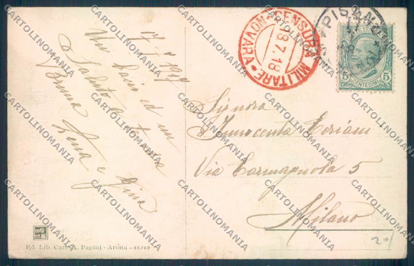 Novara Colazza cartolina ZQ8744 – retro