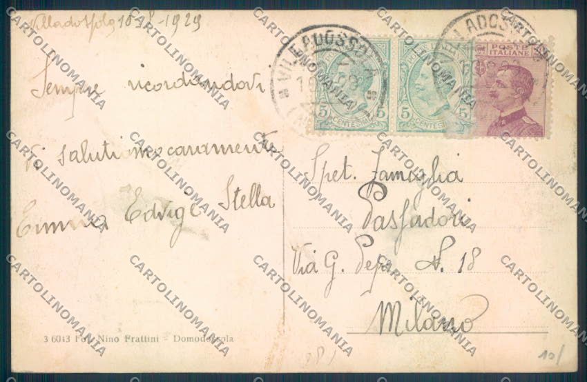 Verbania Villadossola cartolina ZQ8754 – retro