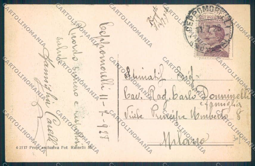 Verbania Ceppo Morelli Chiaro di Luna cartolina ZQ8772 – retro