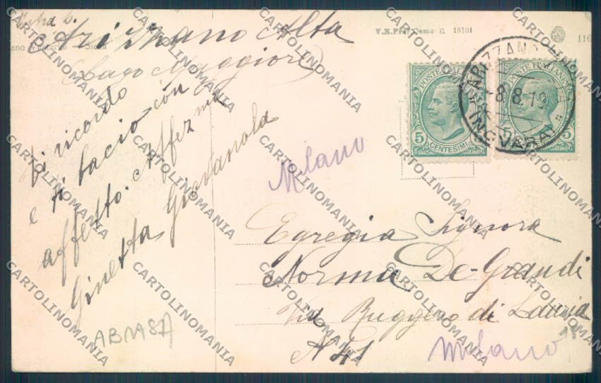 Verbania Arizzano ABRASA cartolina ZQ8794 – retro