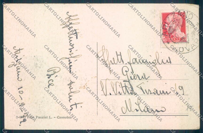 Verbania Arizzano Bèe cartolina ZQ8795 – retro
