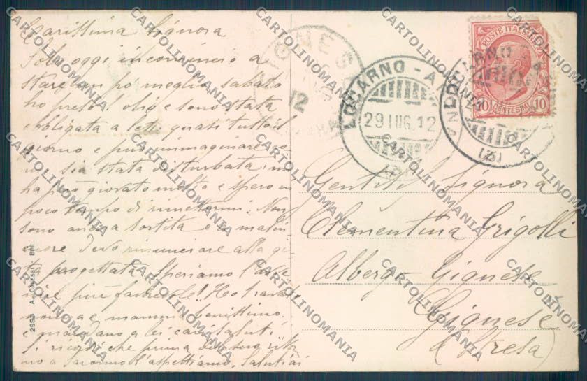 Verbania Arizzano cartolina ZQ8796 – retro